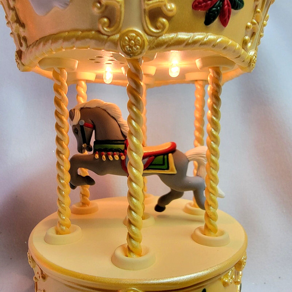 Christmas Tobin Fraley Holiday Carousel Hallmark Ornament #3 Light & Music 1996 - Picture 4 of 11